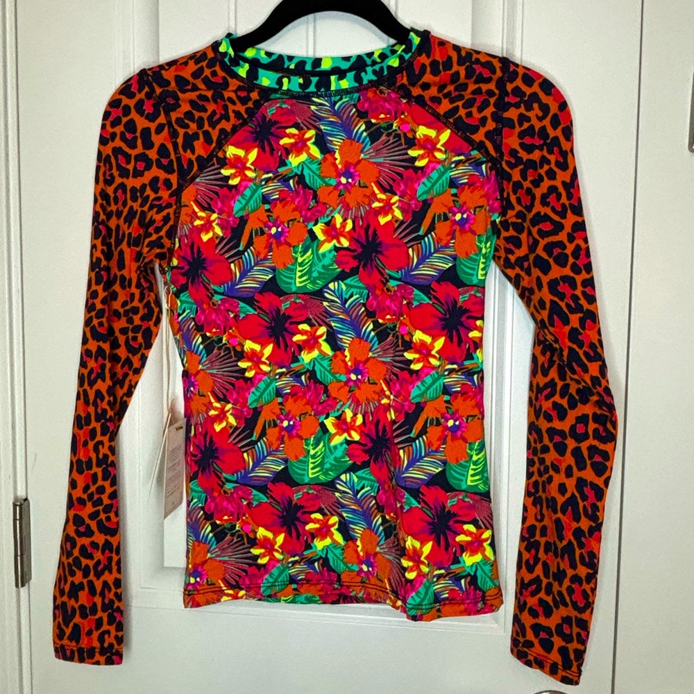 Maaji Surreal Wilderness Diver RashGuard Reversible Bikini Bottom Set Size M NWT - Picture 3 of 12